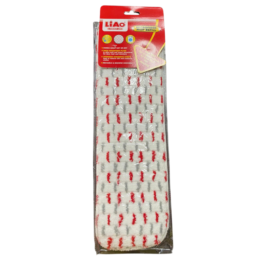 LIAO MICROFIBER SPRAY FLAT MOP REFILL 15.75 inches (40cm) FOR A130035 & A130036- R130002 LIAO MICROFIBER SPRAY FLAT MOP REFILL 15.75 inches (40cm) FOR A130035 & A130036- R130002